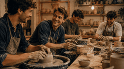 دوره های سفالگری با چرخ